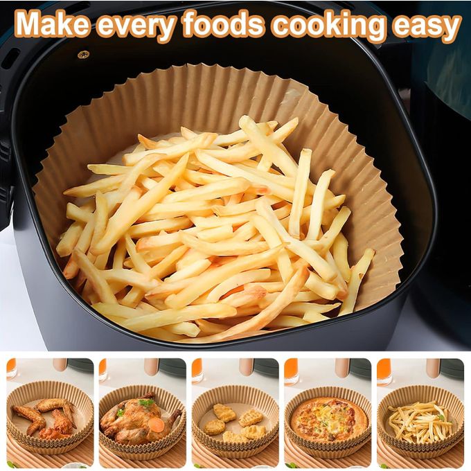 Papier cuisson airfryer rond 50 pcs