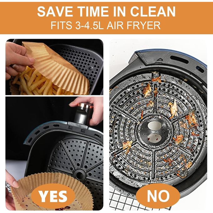 Papier cuisson airfryer rond 50 pcs