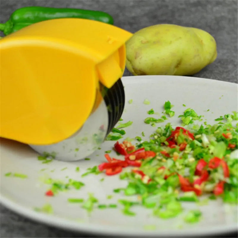 Coupe-légumes et Herbes avec Lame en Acier Inoxydable