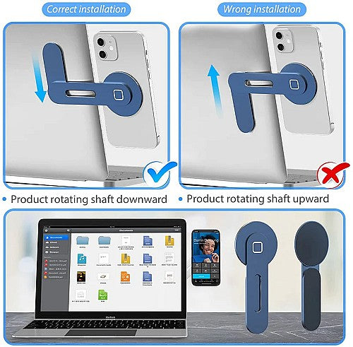 Support pliable de smartphone pour écran PC - Gray