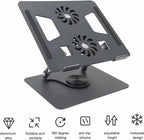 Support d'Ordinateur Portable Rotatif à 360° - ventilateurs non inclus