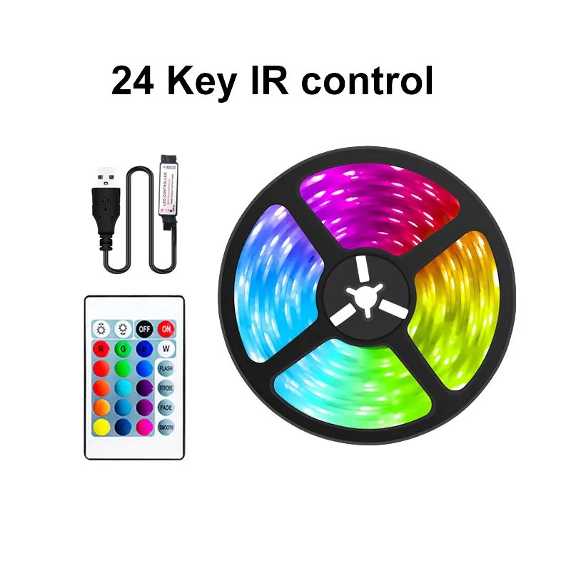 Ruban LED USB 5050 RGB 5V – 5m – Multicolore