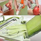 Éplucheur de légumes 3 en 1 zesteurs dentelés pivotants