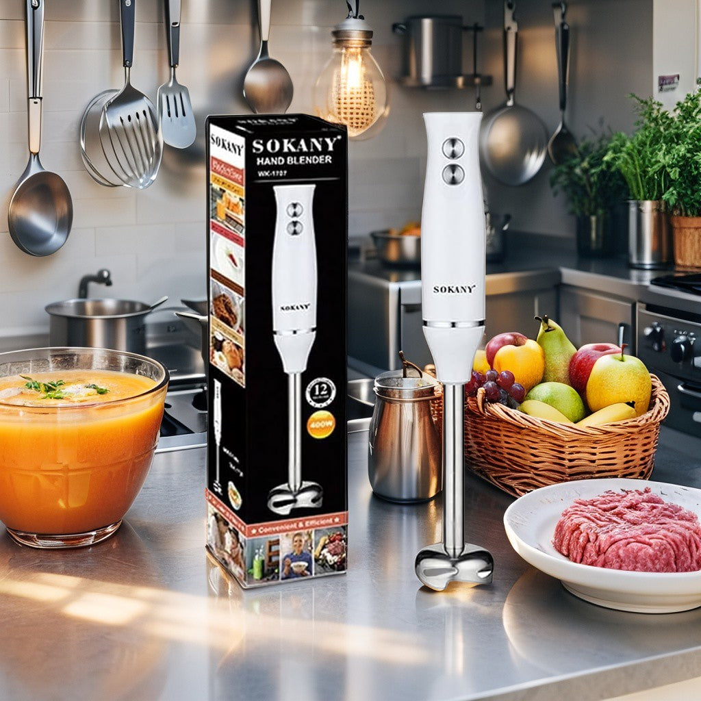 Mixeur Plongeant - SOKANY - 400 W Blanc