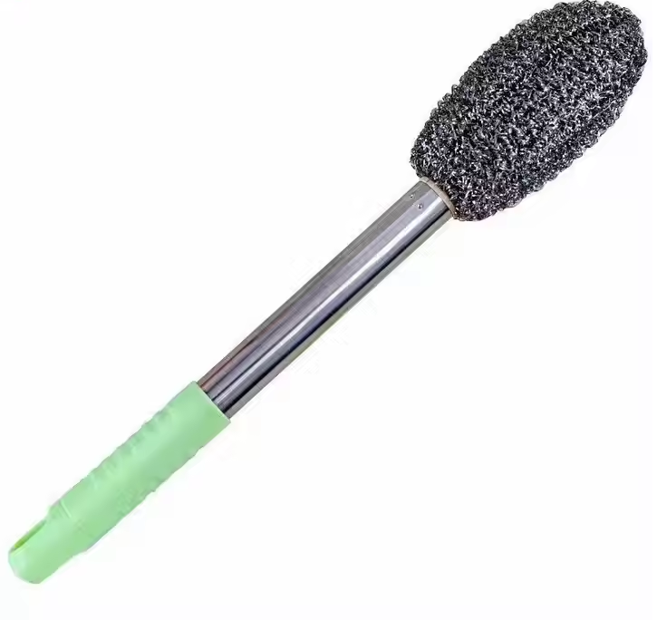 brosse à bille en acier à long manche avec un manche allongé