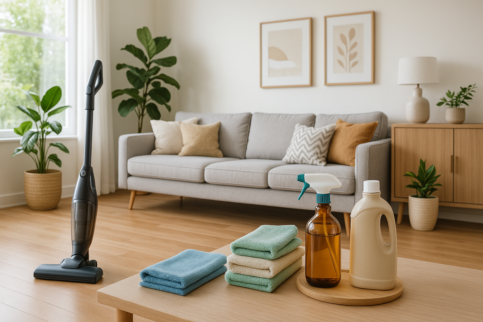 house cleaning and decor